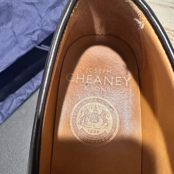 Leather Slip-On Loafers with Horsebit Detail RUNS LARGE.