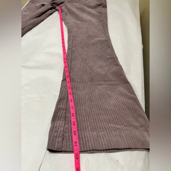 Lee Corduroy Flare Overalls in Purple Storm