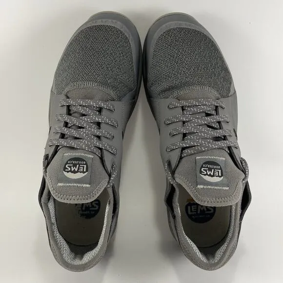 LEMS Mesa Men's Size 11 D Pewter Knit Gray Trail Running Shoes Hiking Sneakers