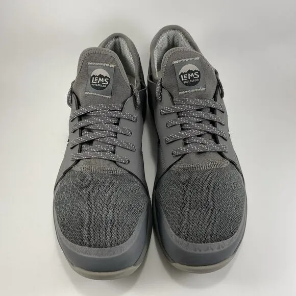 LEMS Mesa Men's Size 11 D Pewter Knit Gray Trail Running Shoes Hiking Sneakers