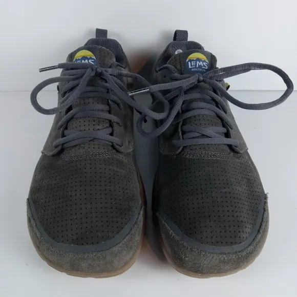 Lems Primal Zen Sneakers Mens Size 11 Gray Suede Barefoot Minimalist Trail Shoes
