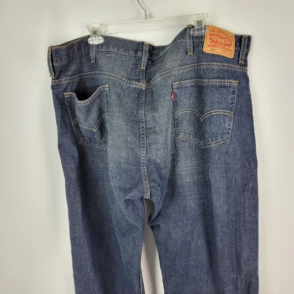 Levi's Mens Straight Dark Blue Jeans 569 Like New Sz 42/32