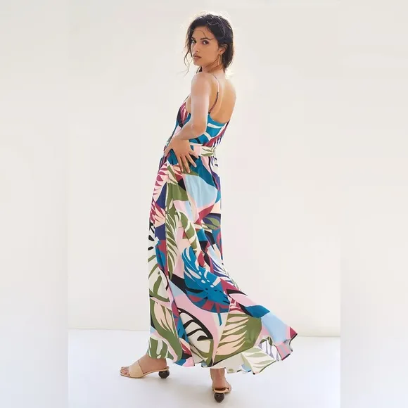Like New - Anthropologie Hutch Sohla Wrap Maxi Dress - Size M