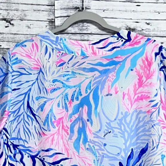 Lilly Pulitzer Eleanora Silk Dress Kaleidoscope Coral