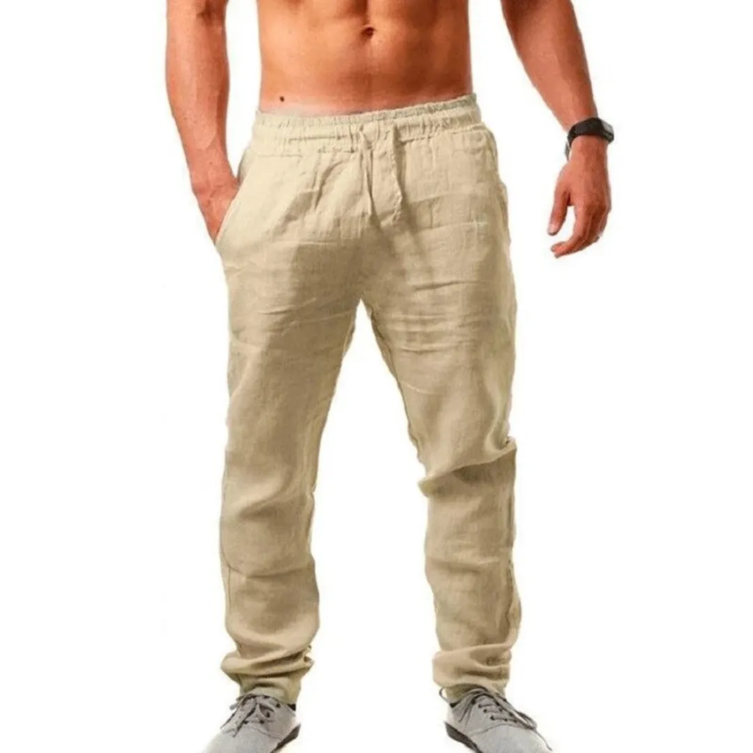Linen Drake trousers legs - straight Efficient communication with Mega discount