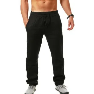 Linen Drake trousers legs - straight Efficient communication with Mega discount
