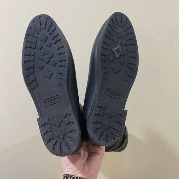 L.K.Bennet black knee high rain boots size 38 (7)