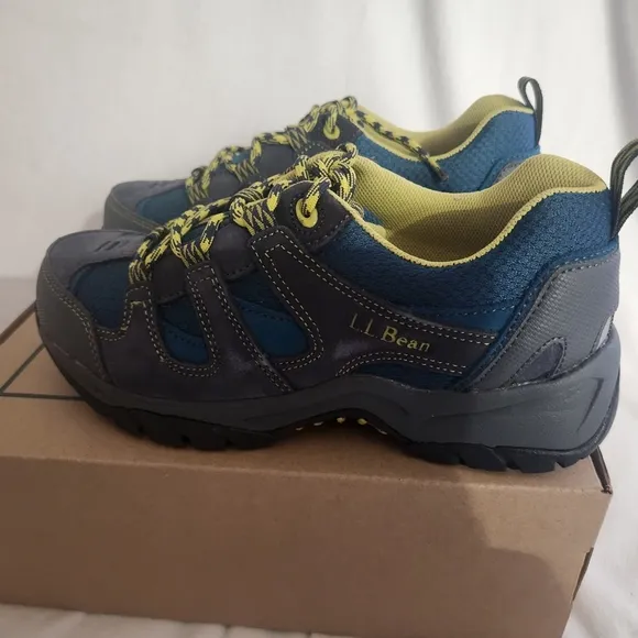 L.L. Bean Kids' Trail Model Low Hiker Shoes Youth Big Kid Sz 5 Twilight Blue NIB