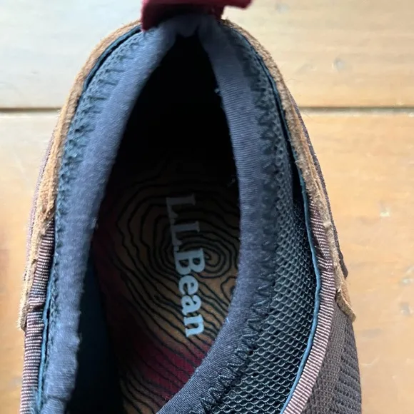 LL Bean Mens Brown Suede Vista Low Lace Up Hiker/Sneaker Shoes 9.5 Medium