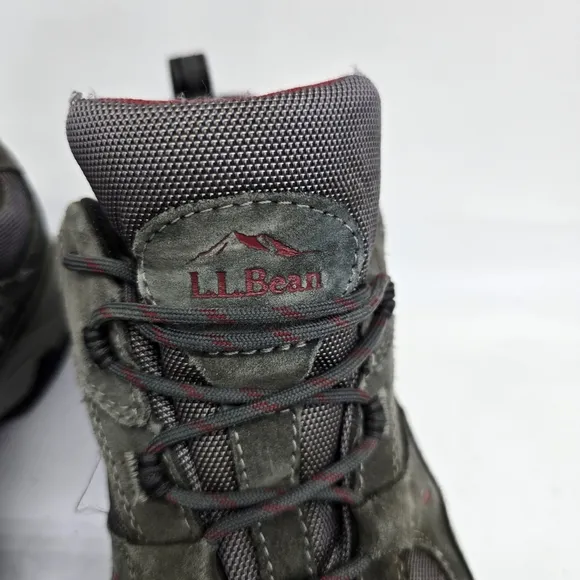 LL Bean Shoe Men's 10 Wide Model 4 Waterproof Trail Hiking Sneakers Grey