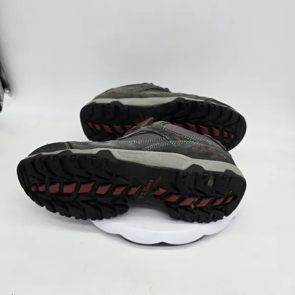 LL Bean Shoe Men's 10 Wide Model 4 Waterproof Trail Hiking Sneakers Grey