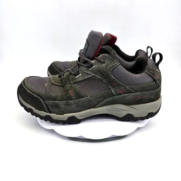 LL Bean Shoe Men's 10 Wide Model 4 Waterproof Trail Hiking Sneakers Grey