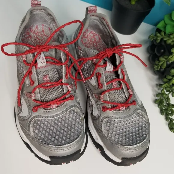 LLBean Hiking/Trail Sneakers Red Grey