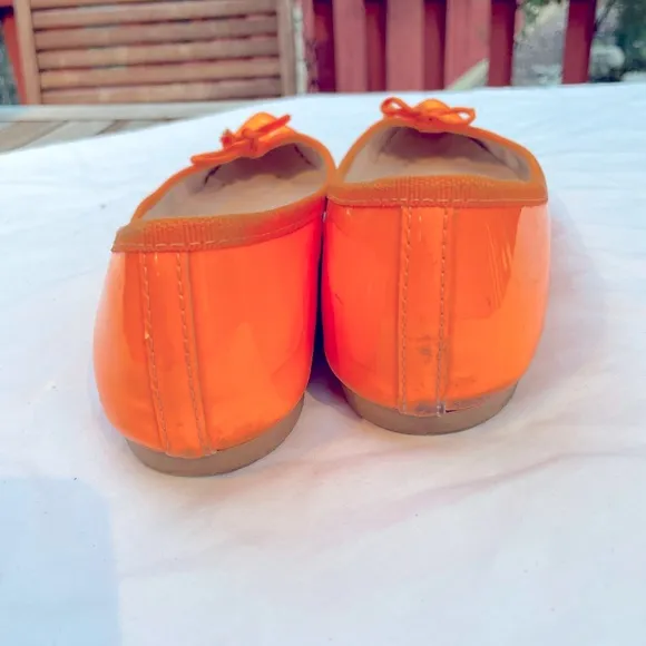 Lmtd Edtn Repetto Neon Patent Leather Orange/Coral Ballerina Flats EU 37 (6-6.5)