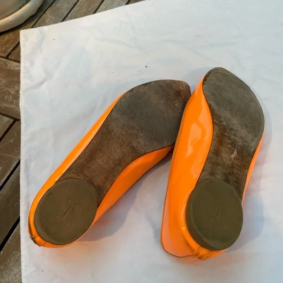Lmtd Edtn Repetto Neon Patent Leather Orange/Coral Ballerina Flats EU 37 (6-6.5)