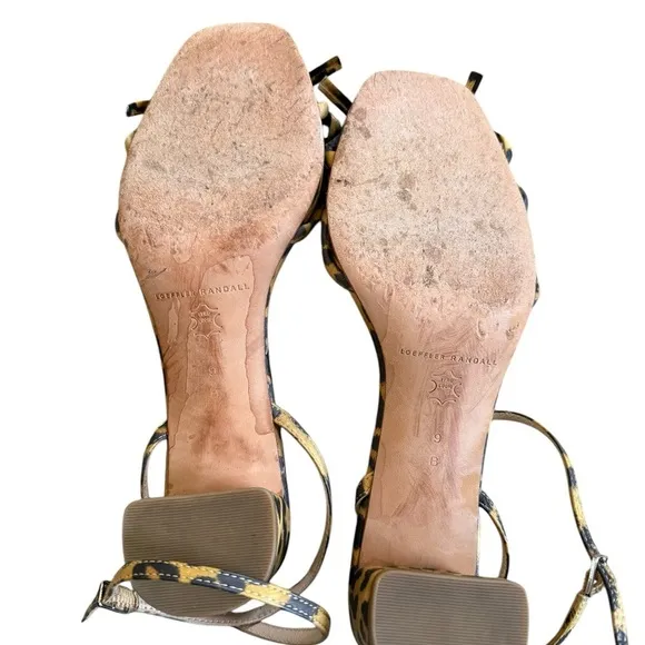 Loeffler Randall Gracie Bow Sandals In Leopard