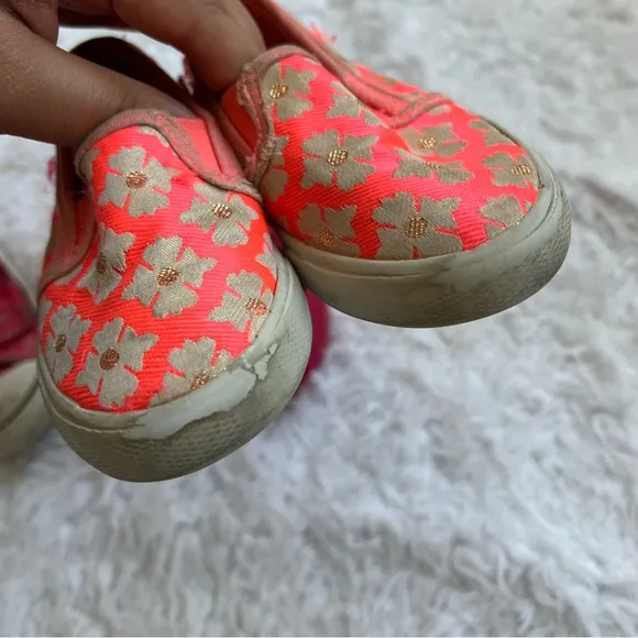 Lot of 3 Toddler Shoes Mini Melissa Cat &amp; Jack Converse Pink Floral Size 9