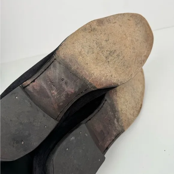 Louis Vuitton Black Suede Men's Loafers size 8