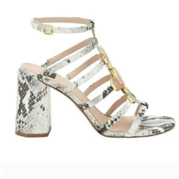 Louise et cie leather strappy heeled sandals, size 8