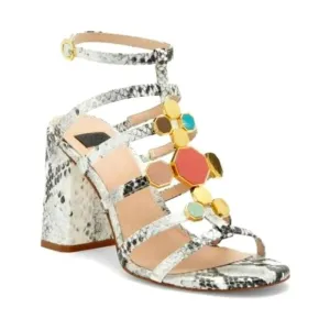 Louise et cie leather strappy heeled sandals, size 8
