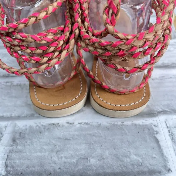 L*Space by Cocobelle Gili Women's Size 7.5 Coral Wrap Gladiator Sandals