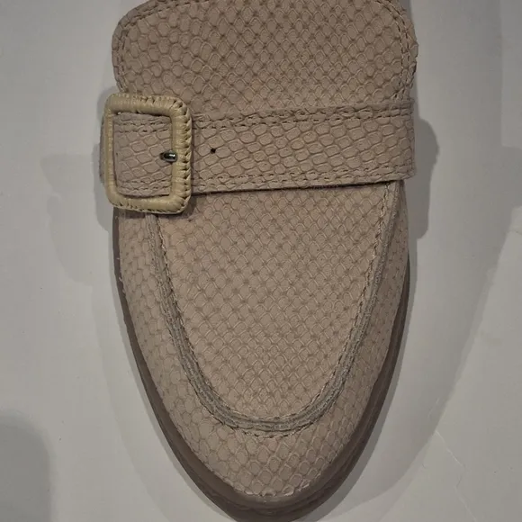 Lucky Brand Women's Tan Leather Buckle Loafer Size US 8 EU 38.5