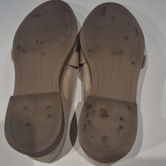 Lucky Brand Women's Tan Leather Buckle Loafer Size US 8 EU 38.5