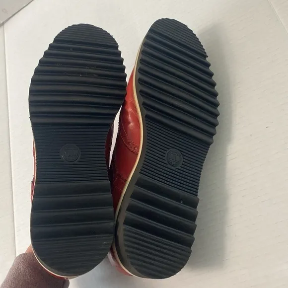 Made in Italy Fatte a Mano Men’s Red Oxfords Size 11 Shoes