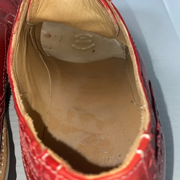 Made in Italy Fatte a Mano Men’s Red Oxfords Size 11 Shoes