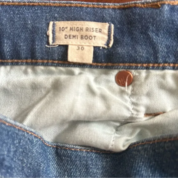 Madewell | 10” High Riser Demi Boot Jeans