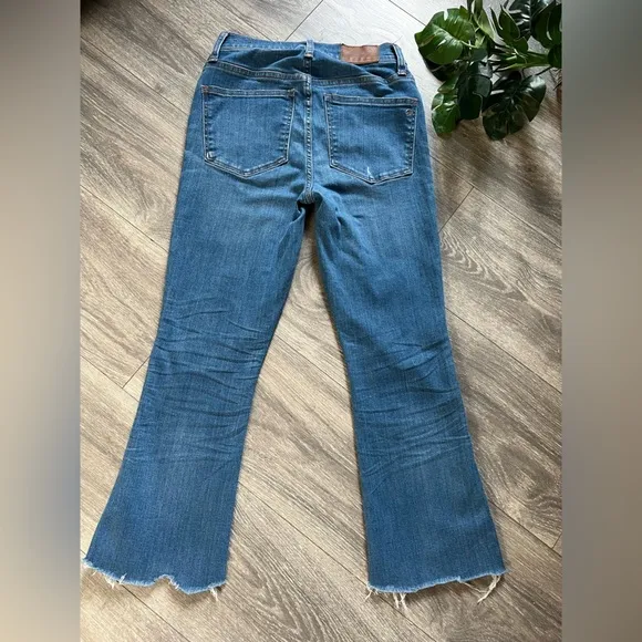 Madewell Cali Demi boot -button fly- raw hems