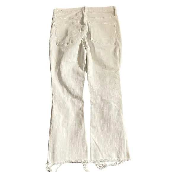Madewell Cali Demi-Boot Jean Distressed Edition 31 Women’s Pure White F9020
