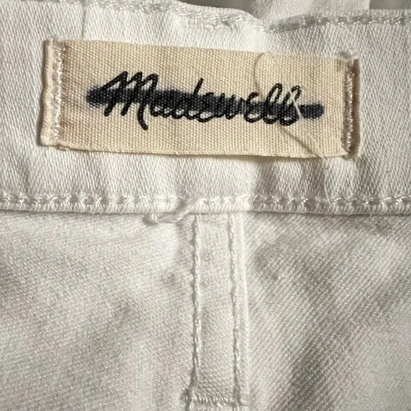 Madewell Cali Demi-Boot Jean Distressed Edition 31 Women’s Pure White F9020