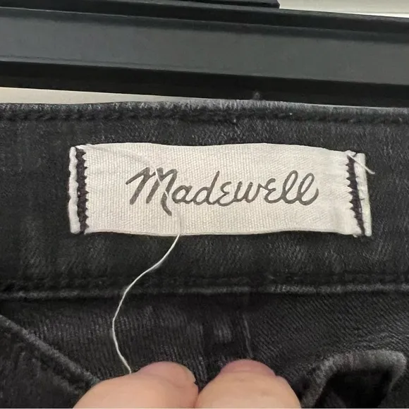 Madewell Cali Demi-Boot Jeans Berkeley Black Chewed-Hem