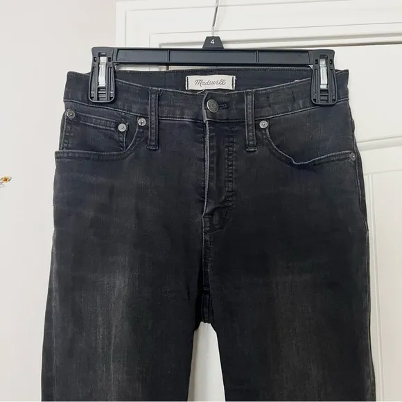 Madewell Cali Demi-Boot Jeans Berkeley Black Chewed-Hem