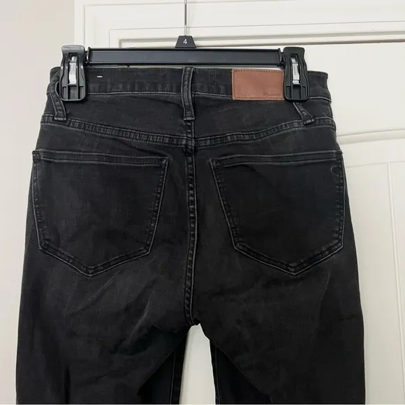 Madewell Cali Demi-Boot Jeans Berkeley Black Chewed-Hem