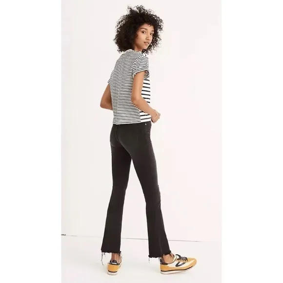 Madewell Cali Demi-Boot Jeans Berkeley Black Chewed-Hem