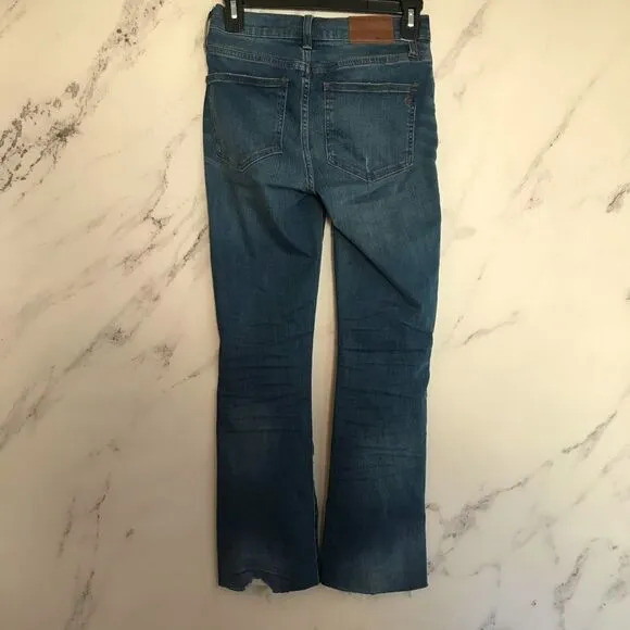 Madewell Cali Demi boot Jeans Bronson Button fly