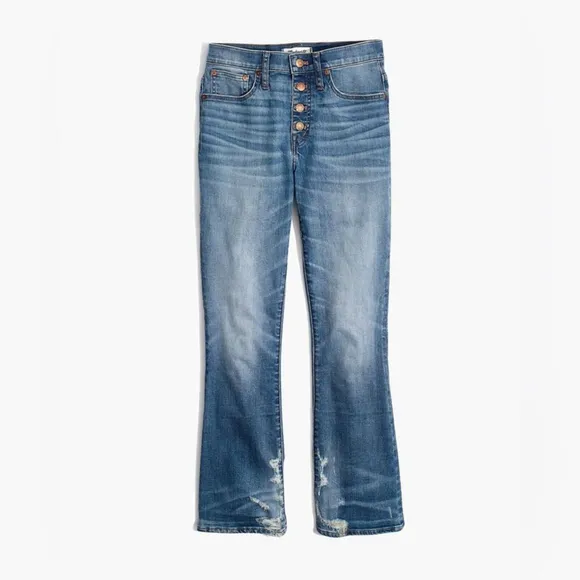 Madewell - Cali Demi-Boot Jeans Button-Front Edition