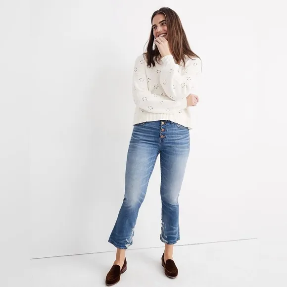 Madewell - Cali Demi-Boot Jeans Button-Front Edition