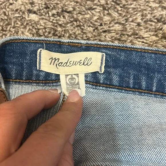 Madewell Cali Demi-Boot Jeans: Destructed-Hem Edition Size 34