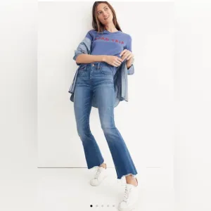 Madewell Cali Demi-Boot Jeans: Destructed-Hem Edition Size 34