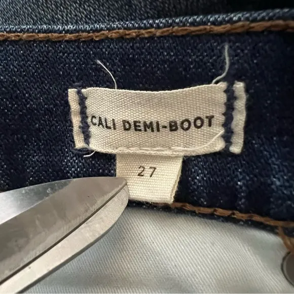 Madewell Cali Demi Boot Jeans Distressed Edition