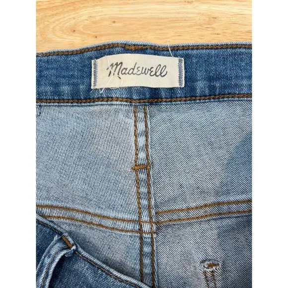 Madewell Cali Demi-Boot Jeans in Bess Wash: Button-Front Edition Women's 30