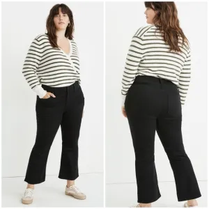 Madewell Cali Demi-Boot Jeans in Black Frost: TENCEL Denim Edition