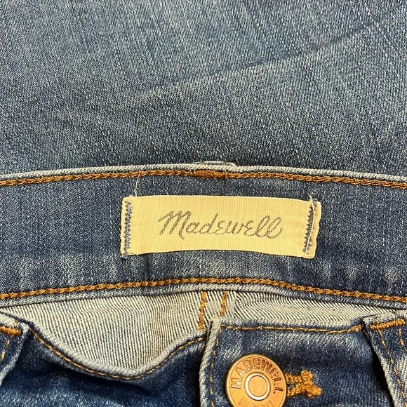 Madewell Cali Demi-Boot Jeans in Bronson Wash Button-Front Edition 26