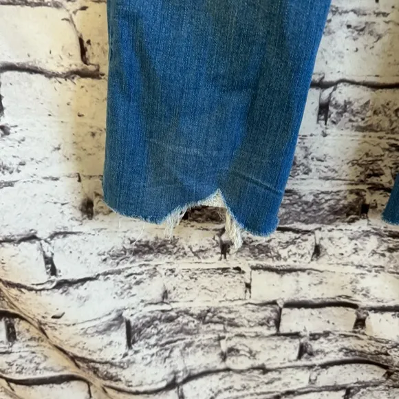 Madewell Cali Demi-Boot Jeans in Bronson Wash Button-Front Edition SZ 25