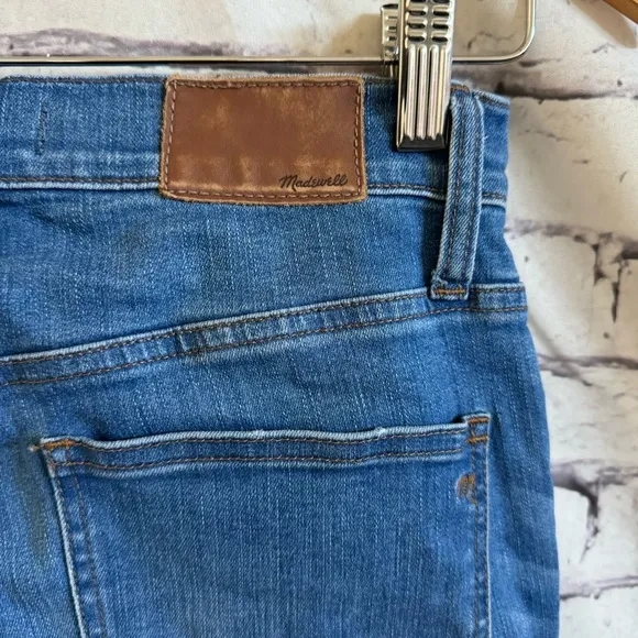 Madewell Cali Demi-Boot Jeans in Bronson Wash Button-Front Edition SZ 25