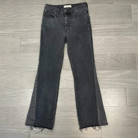 Madewell Cali Demi Boot Jeans in Hollindale Wash: Gusset Edition AA608 Ankle 24