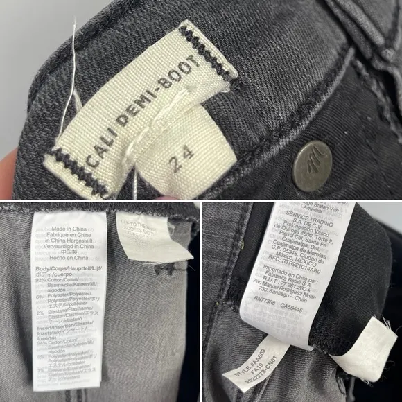 Madewell Cali Demi Boot Jeans in Hollindale Wash: Gusset Edition AA608 Ankle 24